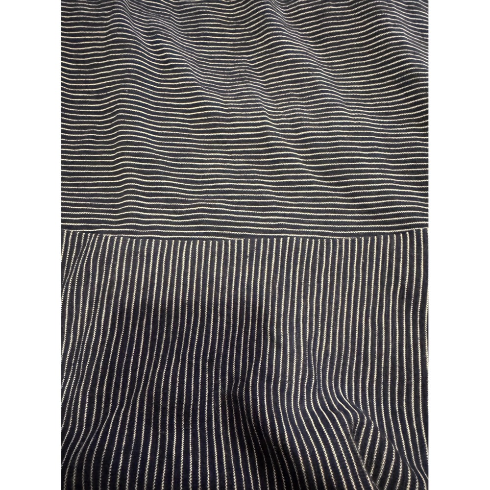 Caslon Womens Blue Striped Sleeveless Ruffle Midi Dress Medium - Picture 7 of 8